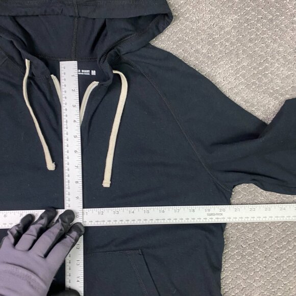 American Giant Lightweight Hoodie Women's Medium Black - Picture 7 of 11
